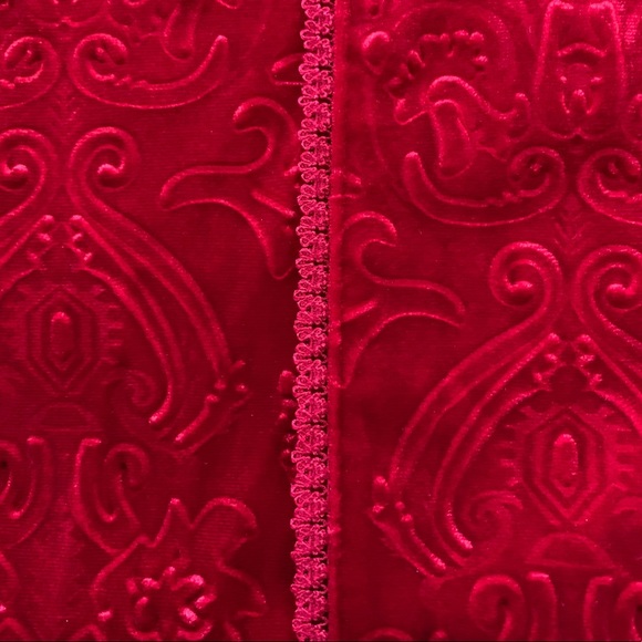 Catherines Embossed Tunic Blouse Women’s 14/16 W Petite Red - Picture 5 of 5